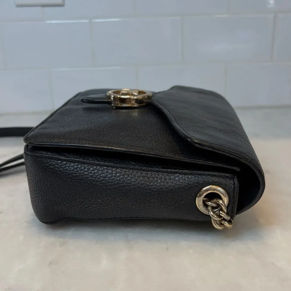 Michael Kors Bag Crossbody Purse Handbag Vanna Medium Pebbled Leather Chain Bag